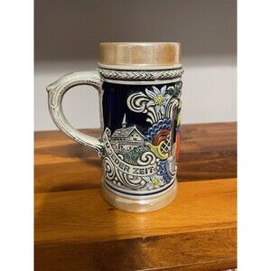 Vintage Two Hand Painted German Beer Steins